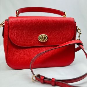 COACH Marlie Top Handle Satchel Red